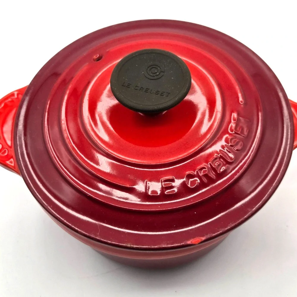 Le Creuset Signature Enameled Cast Iron 1.75 qt Saucepan Cerise (Red) France